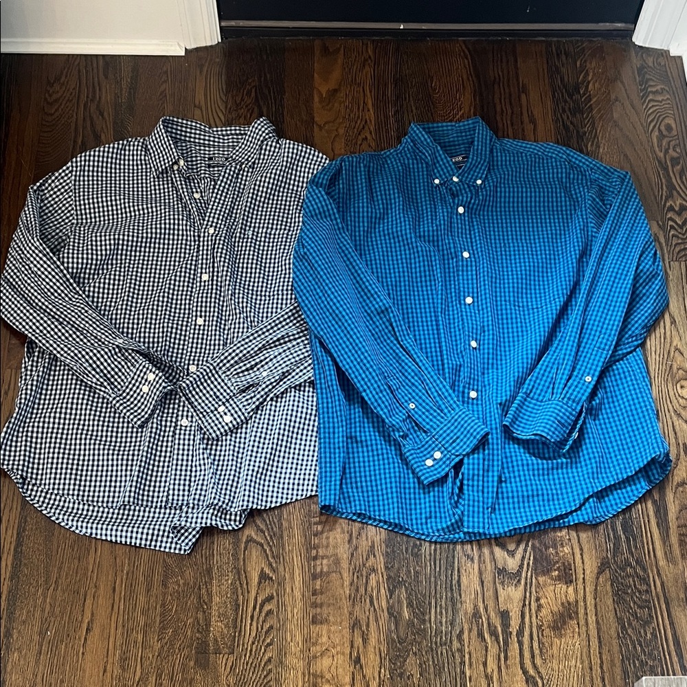 Izod XL 2 Men's Checkered Shirts